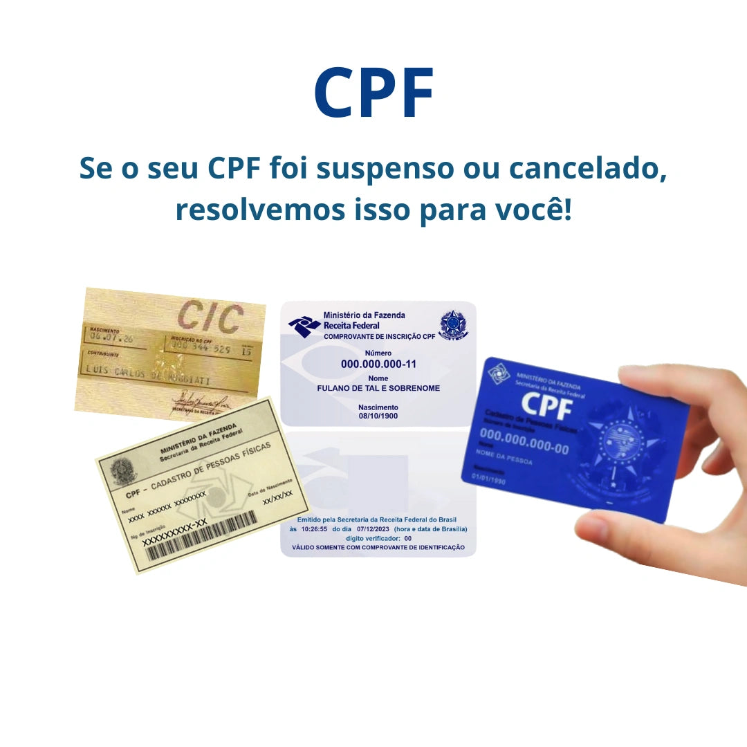 CPF - Cadastro de Pessoas Físicas